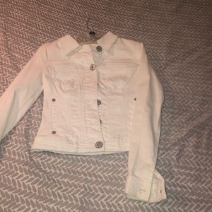White jean jacket. Used only once